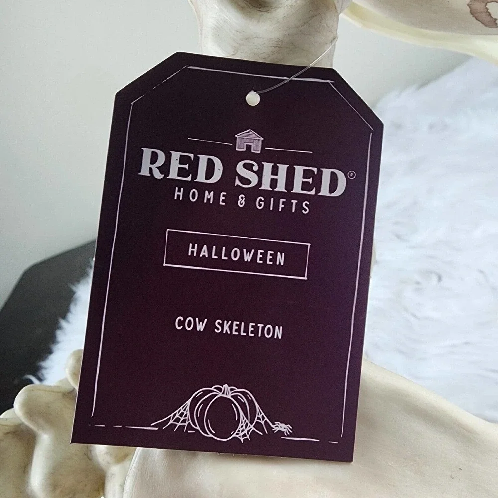 Red Shed Cow Skeleton Halloween Decoration Tractor Supply Tik Tok NEW SEALED